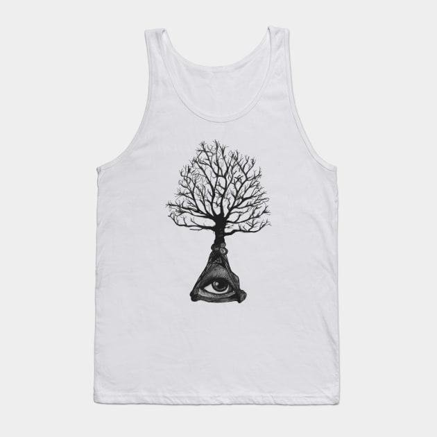 Everwatching Tree Tank Top by euglenii